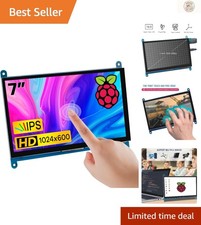 Compact 7 Inch IPS Touchscreen Monitor - Crystal Clear 1024×600 HDMI Display picture