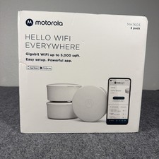 Motorola MH7603 | WiFi 6 Router + Intelligent Mesh System | 3-Pack | Easy Setup picture