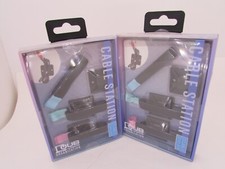 QUB WORKS ORGANIZATION CABLE STATION DESK CABLE HOLDERS BY VIVITAR LOT OF PACKS picture
