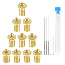 10 Pcs Extruder Nozzle 3D Printer Brass Nozzles 0.2/0.3/0.4/0.5/0.6/0.8/1.0Mm fo picture