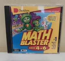Math Blaster Davidson Ages 4-6 PC CD-ROM Windows Macintosh Retro 1997 picture
