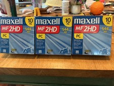 11 Sealed Packs of Maxell MF 2HD 3.5 Inch 1.44MB, 10 Disks per Pack picture