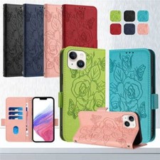Flower Leather Wallet Cover Case For 16 15 14 13 12 11 Pro Max XR 7 8 SE picture