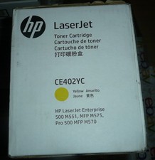 NEW Genuine HP 507A CE402YC Yellow Toner LaserJet 500 MSS1 M575 - Labels picture