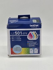 Genuine Brother LC501 Black, Cyan, Magenta, Yellow Ink Cartridges Box SEALED NOB picture