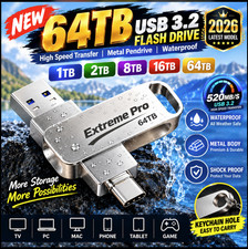 16TB USB 3.2 Type-C OTG Flash Drive 16TB Pen Drive High Speed Metal USB Stick US picture