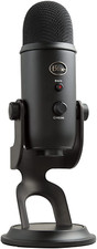 Micrófono USB Yeti negro, calidad estudio, ideal para gaming y streaming picture