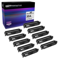 10PK Replacements for HP 30A CF230A Toner Cartridge Black for Laserjet Pro M203d picture