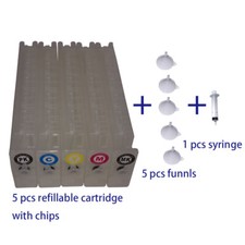 T6941-T6945 Empty refillable ink cartridge with chip for epson T3000 T5000 T7000 picture