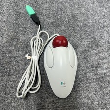 Logitech T-BB14 Trackman Marble Mouse USB Optical Trackball Mouse White - Tested picture