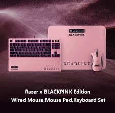 Razer x BLACKPINK Edition 3Pcs Set DeathAdder Wired Mouse,Mouse Pad,Keyboard Set picture