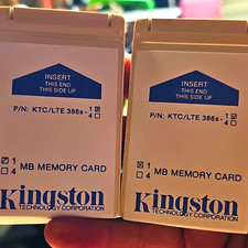 Kingston KTC/LTE 386s-1 PC Card Memory Modules 2x1MB (2MB Total) picture