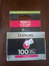 Lexmark 100XL Magenta  Ink Cartridge  OEM  FAST SHIP picture