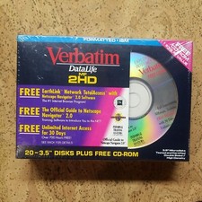 Verbatim Datalife MF 2HD 3.5” Disks (19) w/Free CD-ROM picture