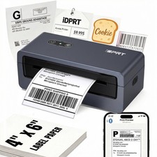 iDPRT 4x6 Bluetooth Thermal Shipping Label Printer, Wireless Label Maker for ... picture