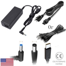 For HP Desktop Pavilion Laptop Charger AC Adapter Power 90/65W/45 watt Blue Tip picture