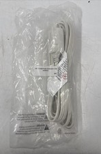 15Ft 3-Outlet Power Extension Cord White 16AWG/2 EB-18353 picture