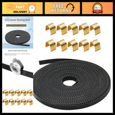 5M GT2 Timing Belt for 3D Printer + 10 Copper Buckles - 6mm Wide, Durable Parts picture