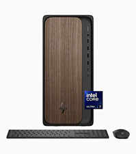 HP OmniDesk Tower AI PC Intel Core Ultra 7 265 16GB 1TB SSD Win11 Dark Wood picture