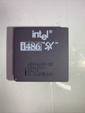 Vintage Intel i486 SX A80486SX-25 SX679 CPU Processor -- USED picture