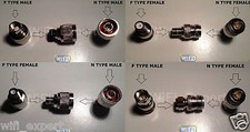 4pc/set RF coaxial adapter connector Kit N male/female to F TV Male / Female USA picture