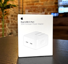 Apple Dual USB-C Port 35W Compact Power Adapter  New & Sealed picture