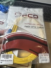 FiberCablesDirect 5M OS2 LC to LC Fiber Patch Cable Duplex 50/125 10GB SM-DX picture