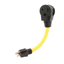 Nema 5-15P to 6-50R Adapter Cord. 15Amp Household Plug to 50Amp Welder Female picture