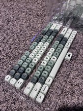 Womier Matcha PBT Keycaps-MOA Keycap, Custom Keyboard Keycaps 60 65 75 1... picture