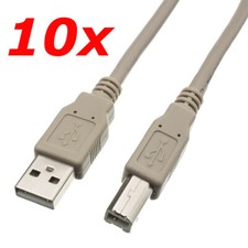 10 Pack 10ft USB 2.0 A Male to USB B Male Printer Scanner Cable Cord for HP Dell picture