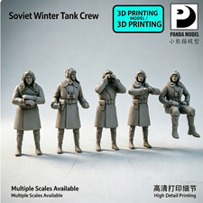 3D Printed 1/72/64/48/35 Soviet Tank Crew Winter Quilted Suit Unpainted Model picture