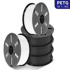 JAYO 5KG PETG Black White 1.75mm Filament 3D Printer 1.1KG Spool High Toughness picture