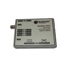 Black Box Flexpoint 10T/2 UTP to Coax Converter Missing Ac Adapter NO Cables  picture