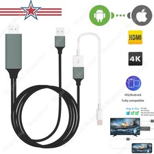 1080P HDMI Mirroring AV Cable for iPhone iPad Android Phone to TV HDTV Adapter picture