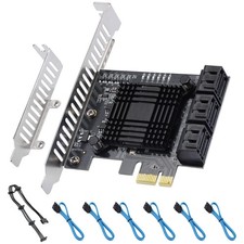 PCIE X1 SATA 3.0 Controller Card 6Port SATA III 6Gbps Expansion Windows Linux picture