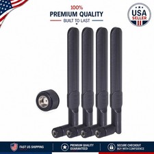 Versatile 4-Pack WiFi Antenna with 8dBi Gain & Dual Band Compatibility - Black picture