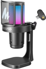 MAONO DGM20W Wireless Desktop Gaming Microphone for PC Phone PS4 PS5 USB-C RGB picture