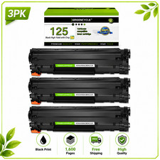 3 Pack 125 Toner Cartridge For Canon 125 ImageClass MF3010 LBP6000 LBP6030w picture