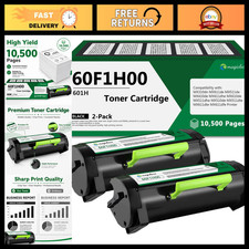 High Yield Black Toner Cartridge 2-Pack for 601H - Compatible, Long-Lasting Prin picture