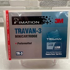 Preformatted 3M Imation TR-3 Travan Mini Cartridge 1.6GB / 3.2GB NEW SEALED picture