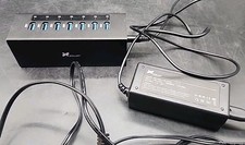 XCELLON  7-Port Powered USB 3.0 Aluminum Hub in BLACK w Power Supply USB-7PHV2 picture