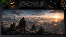 Helldivers 2 XXL Mousepad Managed Democracy Gaming Desk Mat picture