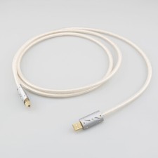 Silver Plated DAC USB Cable HIFI Type A-B Audio Line With Gold Plated USB Plug picture