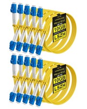 VANDESAIL LC to LC OS2 SMF Duplex 1G/10GB 9/125µm 3m 10 Pack for SFP+ XFP QSFP picture
