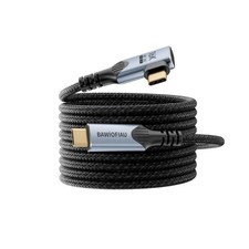 ft Right Angle USB-C to USB-C Cable 80Gbps 240W 8K 120Hz Thunderbolt 3/4/5 picture