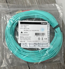 Legrand 852-LL2-066 VS 20M LC LC 10G DPX PVC Fiber Optic Cable, Aqua 20 Meters picture