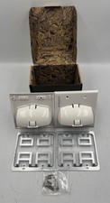 ECHOGEAR EGAV-CMIWPTDW In-Wall Cable Pass Through Dual Gang White Pair picture