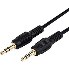 Rocstor Premium Slim 3.5mm Stereo Audio Cable 10 Ft - M/- Mini-Phone Male Stereo picture