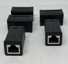 BENFEI RJ45 INLINE COUPLER CAT7 CAT6 CAT5E ETHERNET COUPLER FEMALE-FEMALE 5 PACK picture