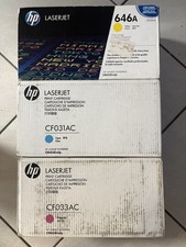 Genuine HP 646A CF031A CF033A CF032A Magenta Yellow Cyan Toner Cartridge Set picture
